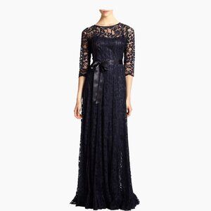 Rickie Freeman for Teri Jon Mother Of Bride Navy Lace Dress